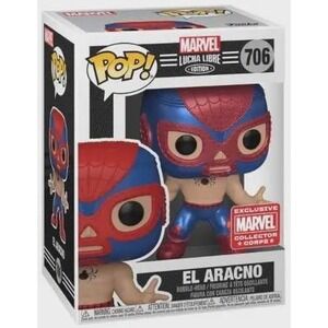 Funko POP! Lucha Libre El Aracno #706 [Metallic] Marvel Collector Corps